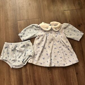 Carter's Blue Floral Baby Outfit
